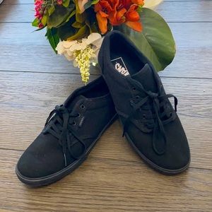 Vans Off the Wall black canvas skateboarding shoes